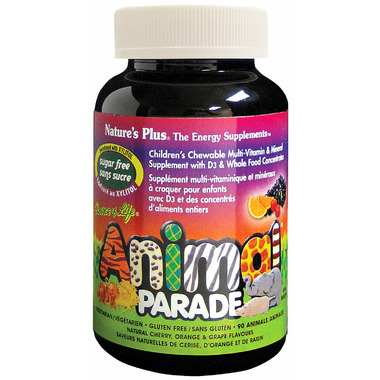 Nature\'s Plus Animal Parade Sugar Free Children\'s Chewable Multi-Vitamins Nature\'s Plus Animal Parade Sugar Free Children\'s Chewable Multi-Vitamins