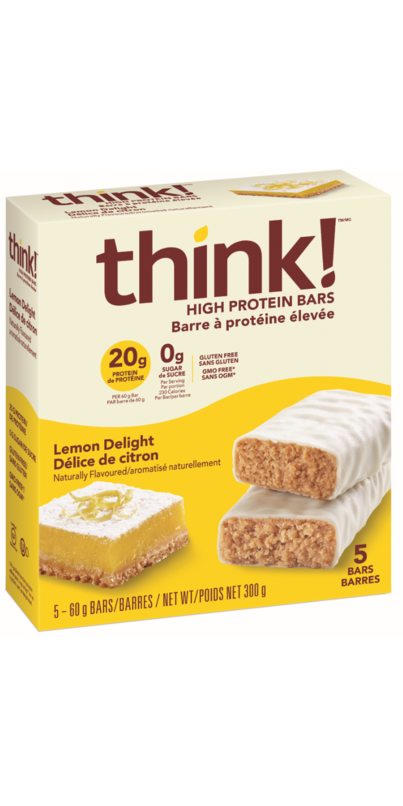 Buy think! High Protein Bar Lemon Delight Box at  | Free Shipping  $49+ in Canada