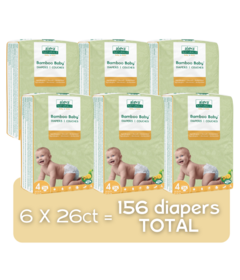 Aleva Naturals Bamboo Baby Diapers Mega Pack