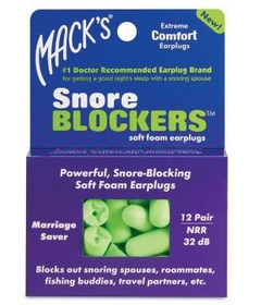 Mack's Snore Blockers Soft Foam Earplugs