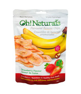 Oh! Naturals Banana Chips Strawberry Flavour 