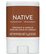 Native déodorant naturel sans aluminium format de voyage, noix de coco et vanille