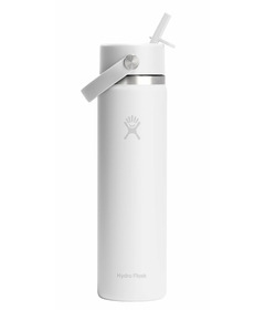 Hydro Flask Wide Mouth Flex Straw Cap White