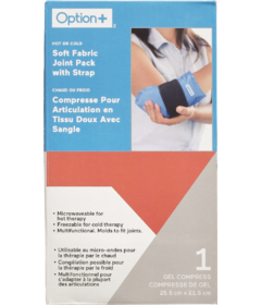 Option+ Hot or Cold Soft Fabric Joint Pack with Strap