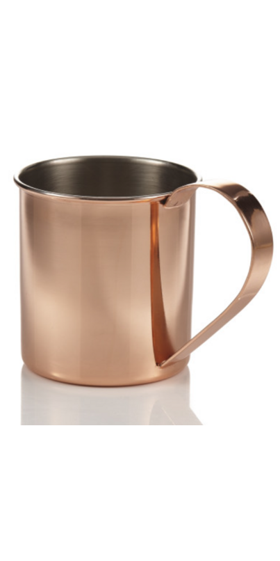 Lot De 6 Tasses Moscow Mule En Acier Inoxydable Plaqué Cuivre 457ml - Avec Pailles Et Pics