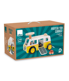 Vilac Ride-On Van-Garage And 2 Play Cars
