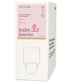 ATTITUDE Baby Leaves Laundry Detergent Unscented 80 Loads Refill