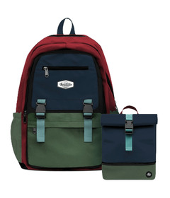Headster Colorblock Backpack and Lunch Box Highland Bundle