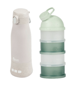 Babymoov Moov & Feed + Formula Dispenser Bundle Mineral Green