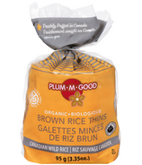 Plum.M.Good Organic Brown Rice Thins Wild Rice