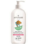 ATTITUDE Nature+ Little Ones Bottle + Dishwashing Liquid Fragrance Free