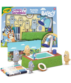 Crayola Scribble Scrubbie Bluey Poolside Playset
