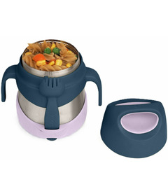 b.box Insulated Food Jar with Spork Indigo Rose