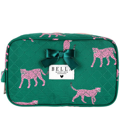 Bella Sleep & Spa Quilted Cosmetic Bag Cheetah