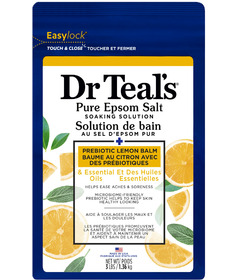 Dr Teal's Salt Soak with Pure Epsom Salt Prebiotic Lemon Balm