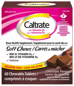 Caltrate With Vitamin D Bone Health Supplement Soft Chews Chocolate