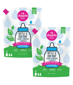 Dapple Baby Bottle & Dish Liquid Refill Fragrance Free Bundle