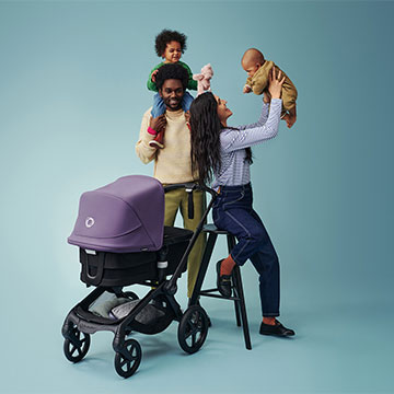 family with stroller