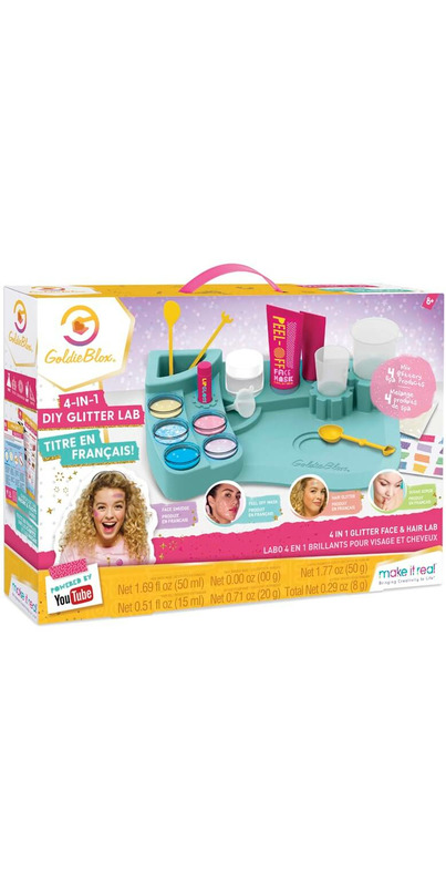 Make It Real Goldie Blox 4 In 1 Glitter Lab