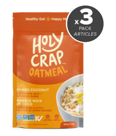 Holy Crap Mango Coconut Gluten Free Oatmeal Bundle