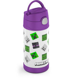 image of Thermos Stainless Steel Straw Water Bottle Minecraft with sku:333216