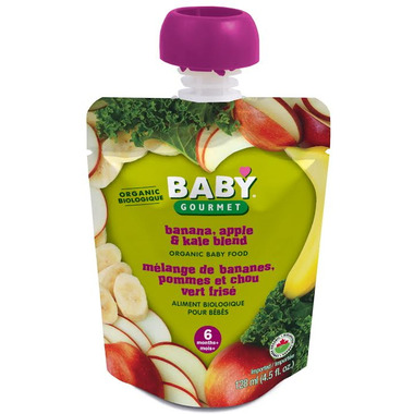Baby Gourmet Banana, Apple and Kale Blend Baby Food Baby Gourmet Banana, Apple and Kale Blend Baby Food