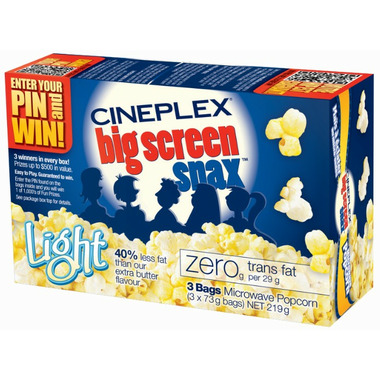 cineplex snax microwave