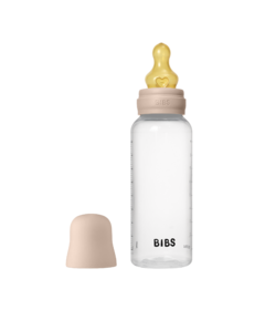 BIBS Round Latex Medium Flow Baby Bottle Blush