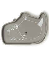 Loulou Lollipop Born To Be Wild Silicone Snack Plate Rhino
