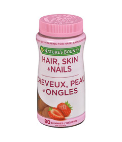 Nature's Bounty Hair, Skin & Nails Gummies Strawberry 