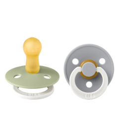 image of BIBS Original Latex Pacifier Pack Sage Cloud Glow with sku:330283