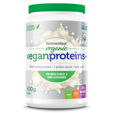 Genuine Health Fermented Organic Vegan Proteins+ Unflavoured & Unsweetened Genuine Health Fermented Organic Vegan Proteins+ Unflavoured & Unsweetened