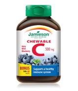 Jamieson Vitamin C 500mg Chewable Wild Blueberry