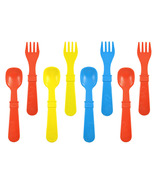 Re-Play Utensils Primary Red, Yellow and Sky Blue