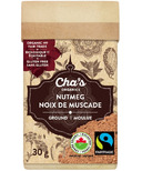 Cha's Organics noix de muscade moulue