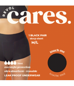Revol Cares Period Sleep Short Black