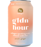 Gldn Hour Collagen Sparkling Water Peach Ginger