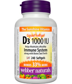 Webber Naturals Vitamin D3 1000IU 