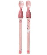 Bibado Handi Cutlery Attachable Baby Cutlery Pack Blush
