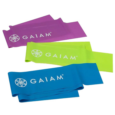 NEW Gaiam Resistance Bands 3 Resistant Levels Built Body Strength
