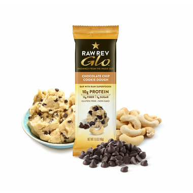 Raw Rev Glo Superfood Bar Chocolate Chip Cookie Dough Raw Rev Glo Superfood Bar Chocolate Chip Cookie Dough