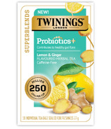 Twinings Probiotiques + Tisane au citron et au gingembre