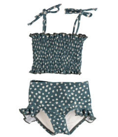 Current Tyed Clothing Smocked Bikini Set August