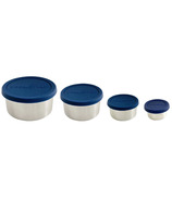 Keep Leaf Stainless Steel Food Container Set Navy