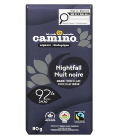 Camino 92% Cacao Nightfall Chocolate Bar 