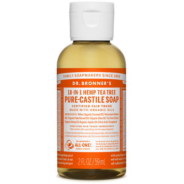 Dr. Bronner\'s Organic Pure Castile Liquid Soap Tea Tree 2 Oz Dr. Bronner\'s Organic Pure Castile Liquid Soap Tea Tree 2 Oz
