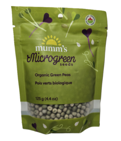 Mumm's Microgreen Seeds Organic Green Peas
