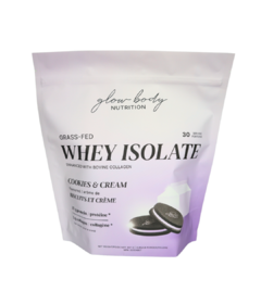 Glow Body Grass-Fed Whey Isolate + Collagen Cookies & Cream