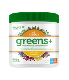 Genuine Health Daily Detox Greens+ Natural Lemon