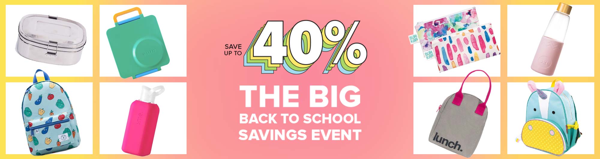 Save up to 50% off Back to School